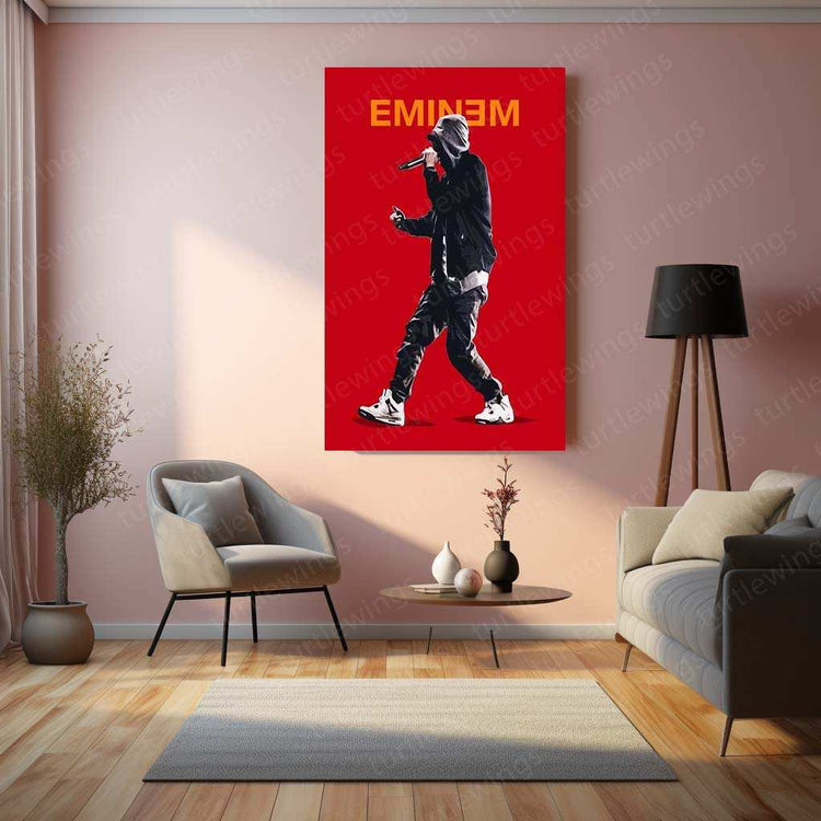 Eminem Metal Poster – Rap Legend Wall Art 3 - TURTLEWINGS 