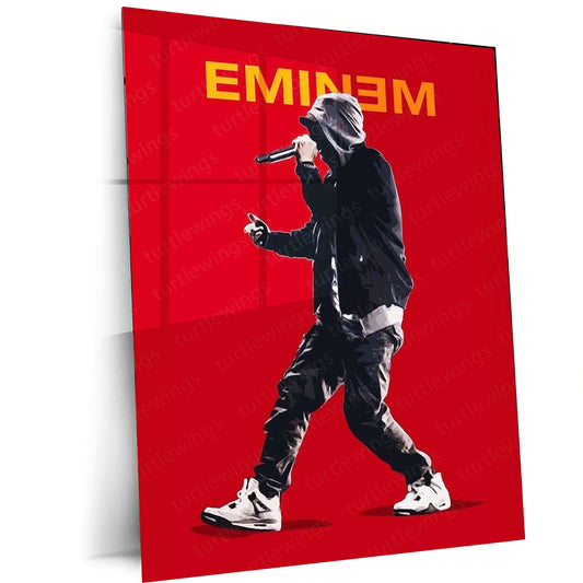 Eminem Metal Poster – Rap Legend Wall Art 3 - TURTLEWINGS 