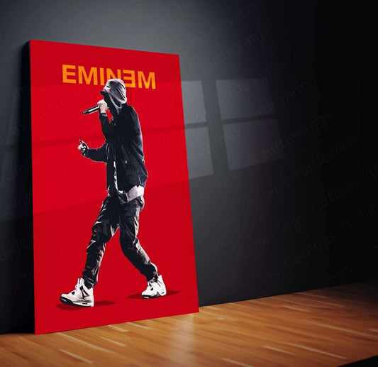 Eminem Metal Poster – Rap Legend Wall Art 3 - TURTLEWINGS 