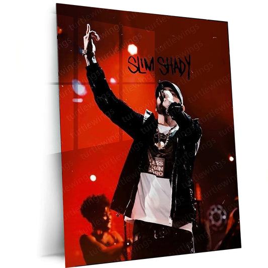 Eminem Metal Poster – Rap Legend Wall Art 4 - TURTLEWINGS 