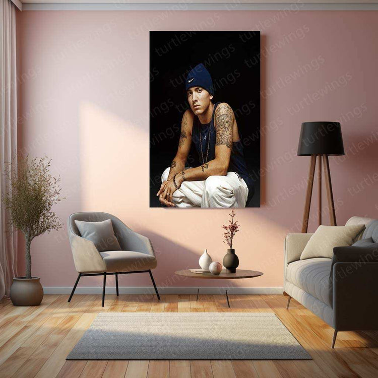 Eminem Metal Poster – Rap Legend Wall Art 5 - TURTLEWINGS 