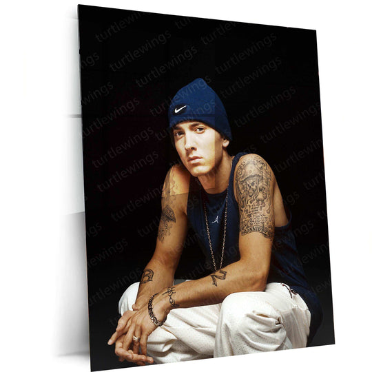 Eminem Metal Poster – Rap Legend Wall Art 5 - TURTLEWINGS 