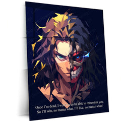 Eren Yeager | Attack on Titan Metal Poster