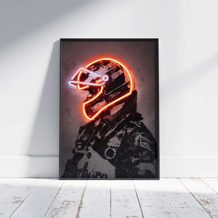 Set of 3 F1 Racing Cars Driver Neon LED Metal Frames – For the Ultimate Motorsport Enthusiast