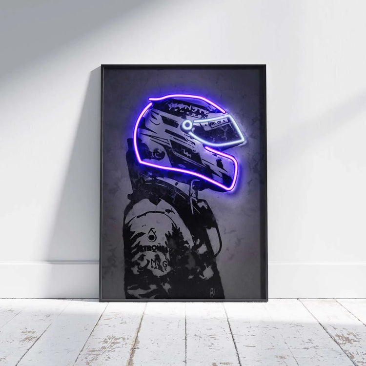 Set of 3 F1 Racing Cars Driver Neon LED Metal Frames – For the Ultimate Motorsport Enthusiast