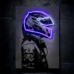 F1 Racing Cars Driver Neon LED Metal Frame â High-Speed Motorsport Art 3