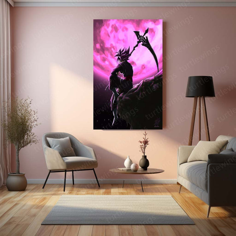 Dark Power - Black Goku DBZ Metal Poster | Anime Wall Art | HD Quality 04