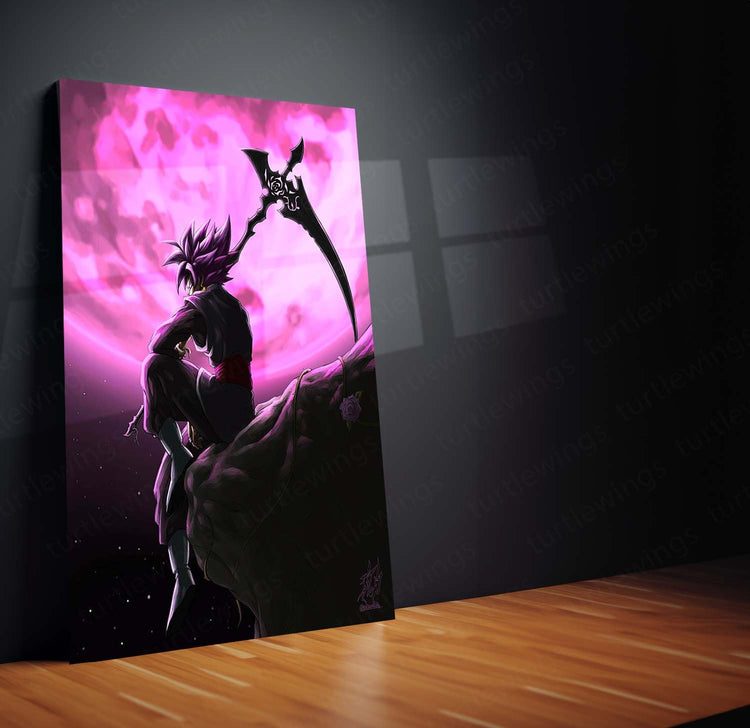 Dark Power - Black Goku DBZ Metal Poster | Anime Wall Art | HD Quality 04