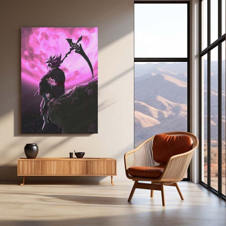 Dark Power - Black Goku DBZ Metal Poster | Anime Wall Art | HD Quality 04