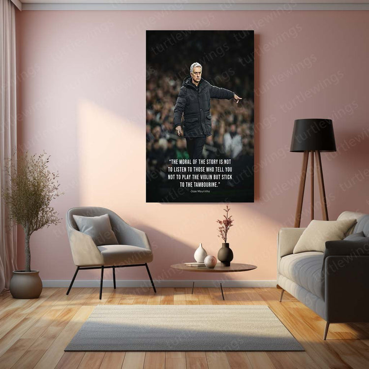 The Special One - Jose Mourinho Metal Poster | Football Legend Wall Art | HD Print