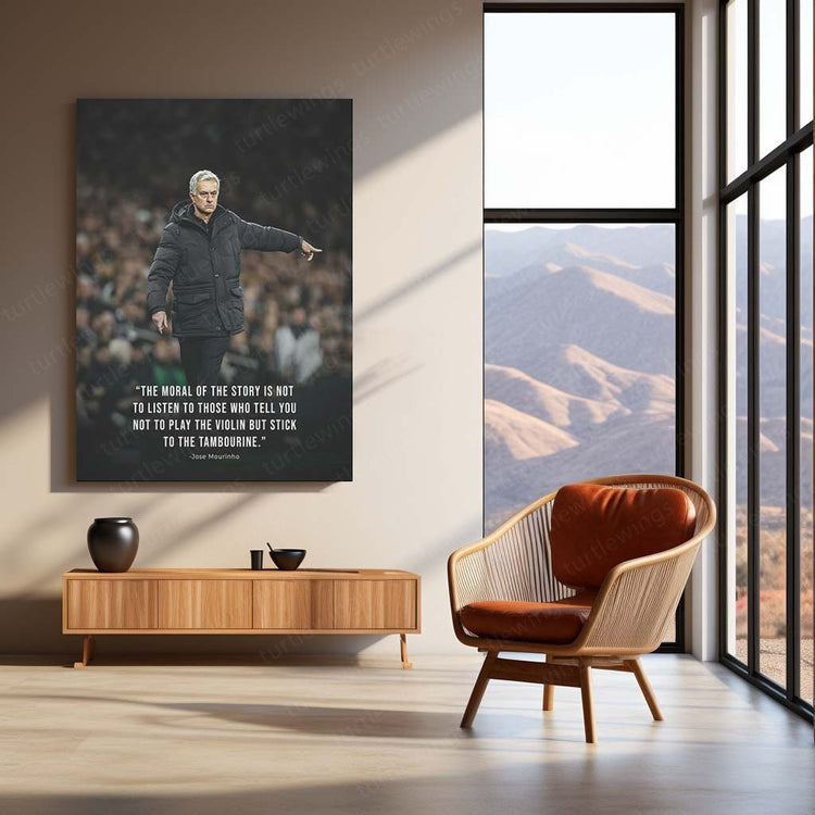 The Special One - Jose Mourinho Metal Poster | Football Legend Wall Art | HD Print