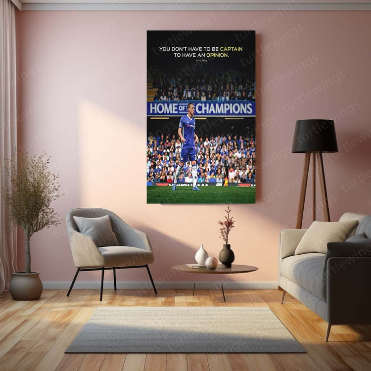 Captain Courageous - John Terry Metal Poster | Football Icon Wall Art | HD Print