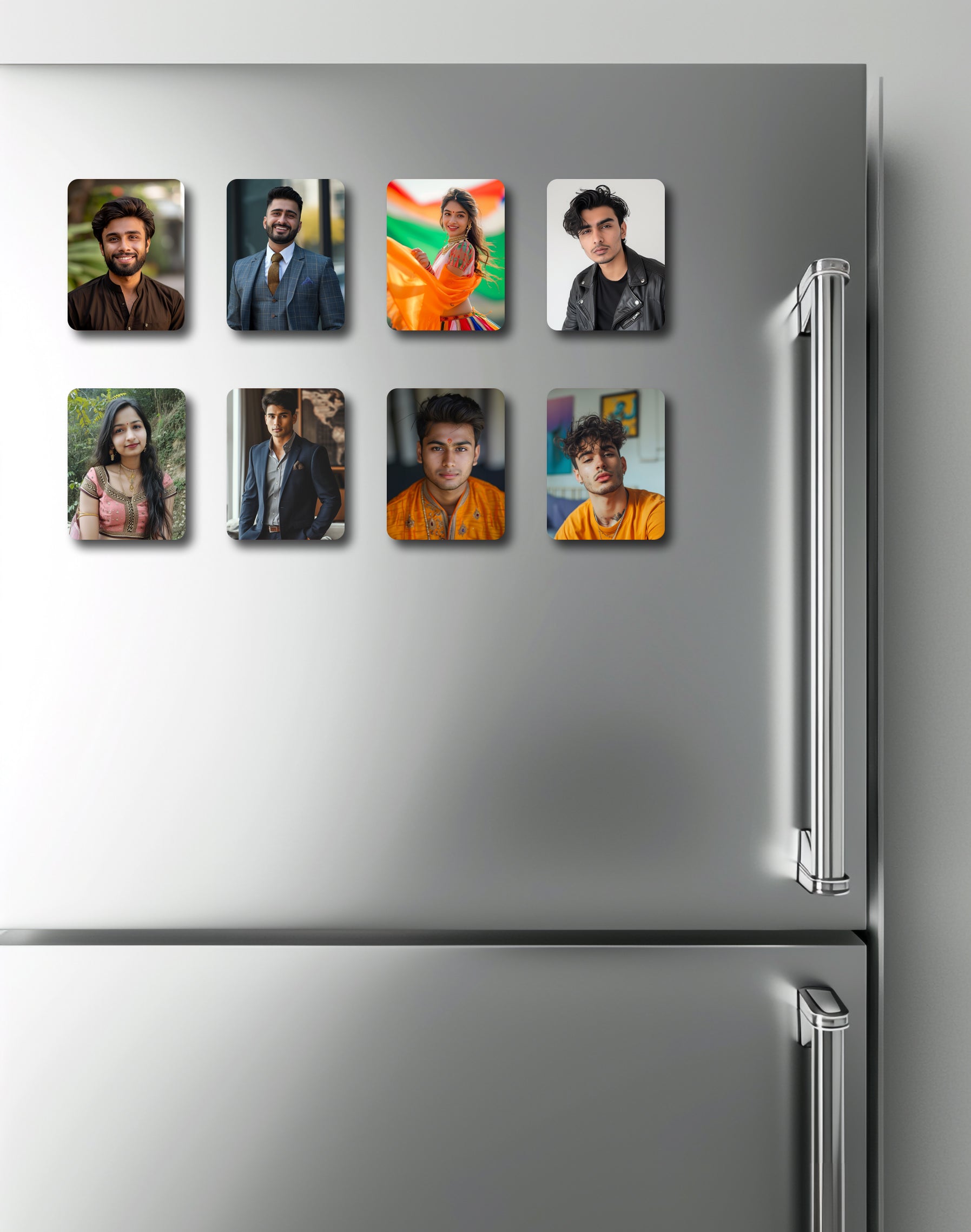 Memories Made Mini: Personalized Photo Fridge Magnet Set (8 Pack)