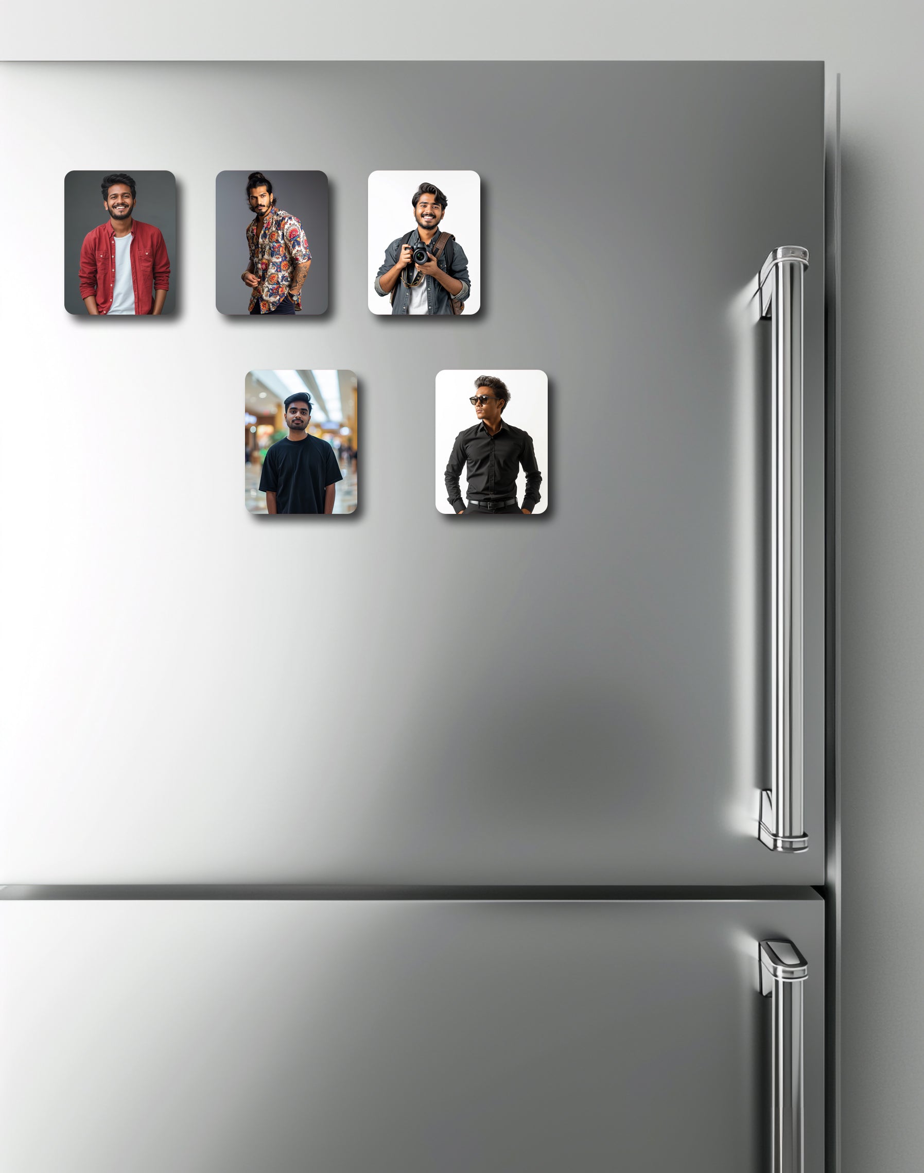 Personalized Portrait Fridge Magnet Set (5-Pack)