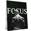 Focus Metal Poster – Motivational Wall Art | Mindset & Productivity Decor