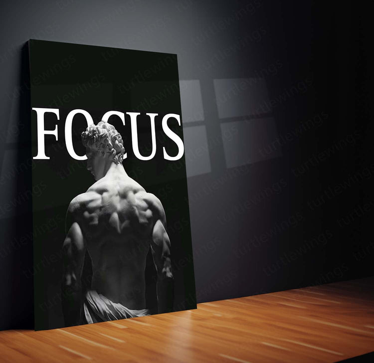 Focus Quote Metal Poster