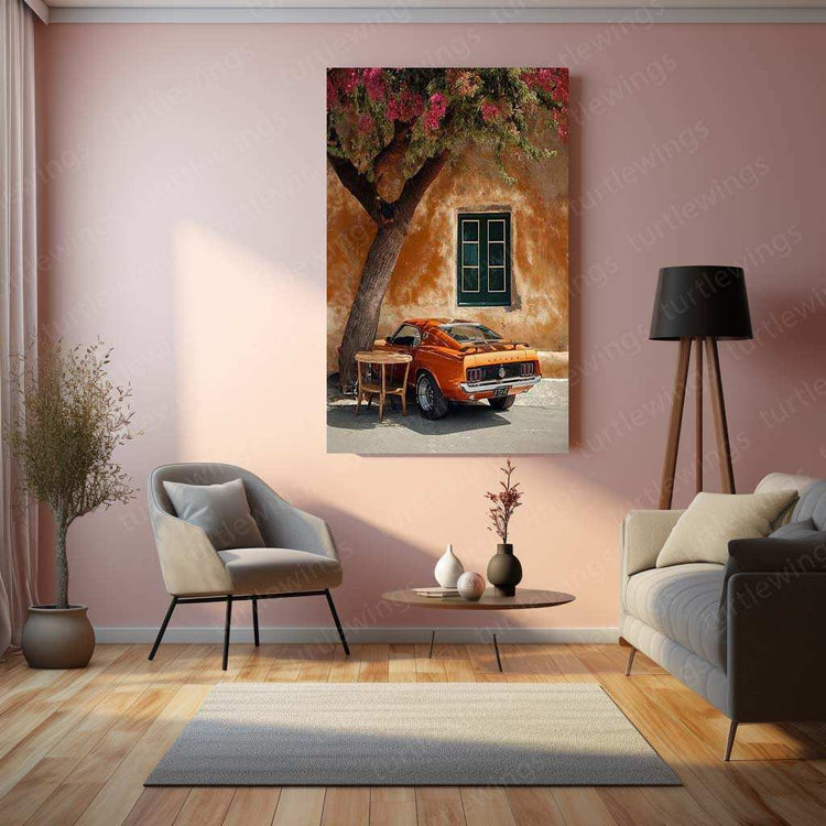 Ford Mustang Metal Poster – Iconic Muscle Car Wall Art | Classic American Automotive Decor - TURTLEWINGS 