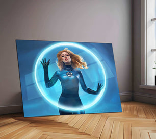 Fantastic Four Sue Storm Neon LED Metal Poster - TURTLEWINGS 