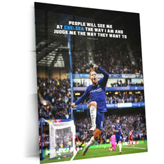 Eden Hazard Metal Poster – Ultimate Football Art Print