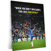 King of Stamford Bridge - Didier Drogba Metal Poster | Football Legend Wall Art | HD Print