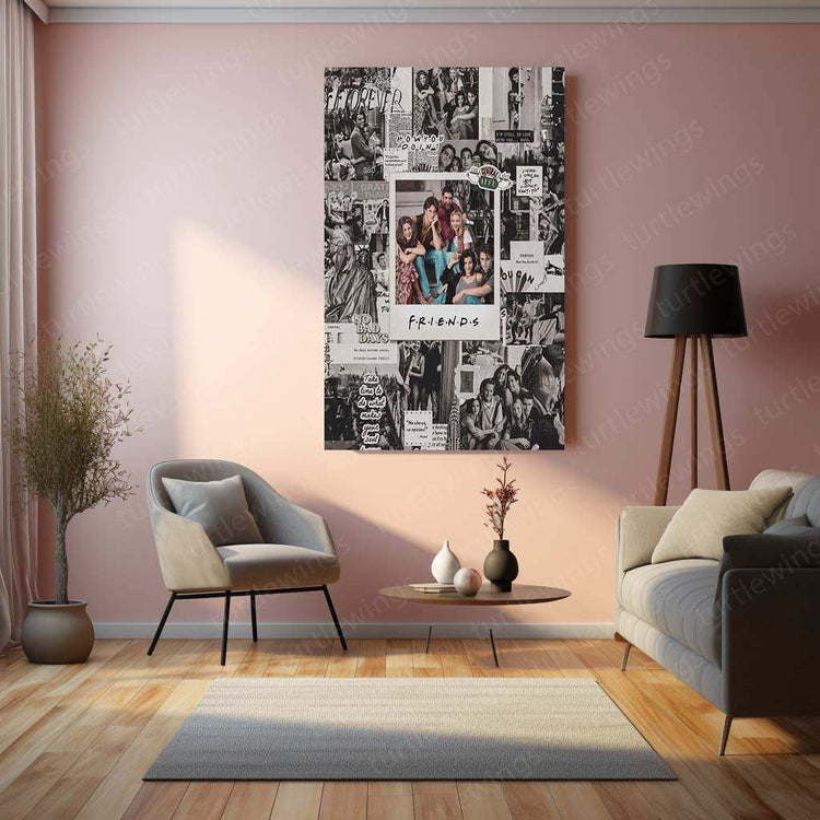 Friends Series Metal Poster – Iconic TV Show Wall Art - TURTLEWINGS 