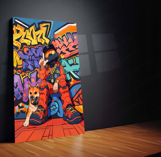 Funky Graffiti Art Metal Poster | Urban Street Style | High-Quality Metal Print 2