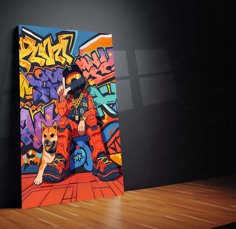 Funky Graffiti Art Metal Poster | Urban Street Style | High-Quality Metal Print 2