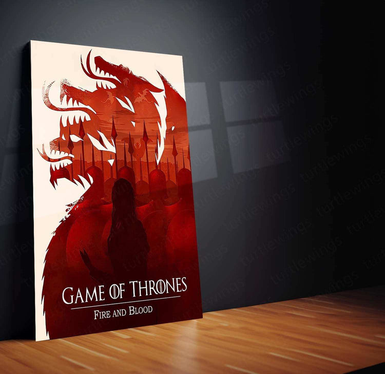 Game of Thrones Metal Poster Set – House Stark & Iron Throne