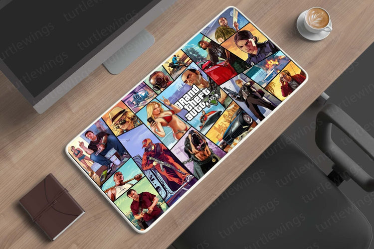 Urban Mayhem - GTA 5 Desk Mat | Gaming Mouse Pad | Two Sizes Available