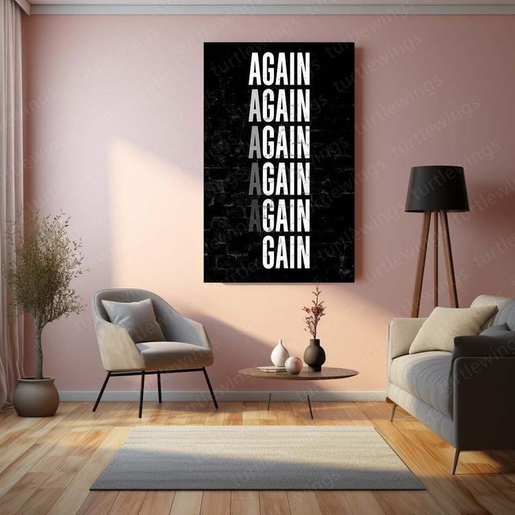 Gym Quote Metal Poster