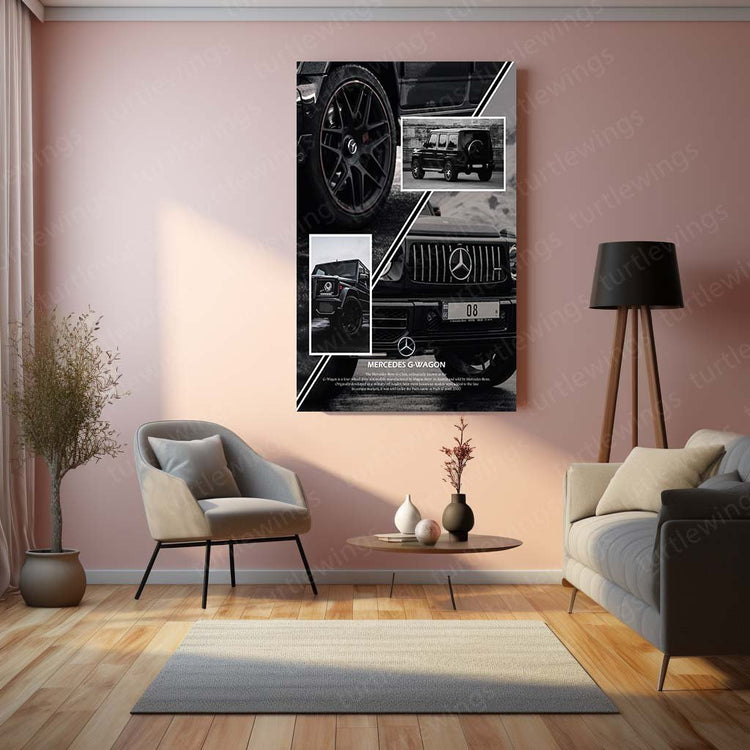 Luxe Adventure - Mercedes G-Wagon Metal Poster | SUV Wall Art | HD Quality