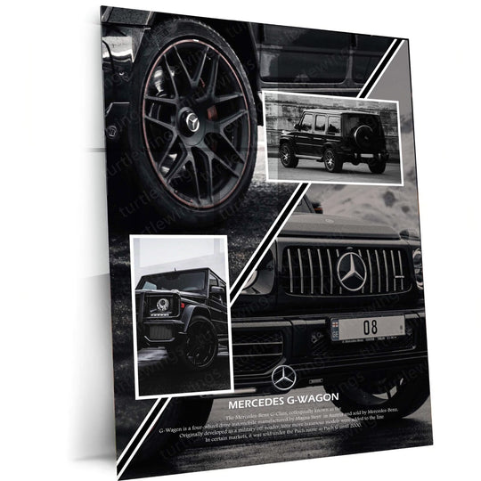 Luxe Adventure - Mercedes G-Wagon Metal Poster | SUV Wall Art | HD Quality