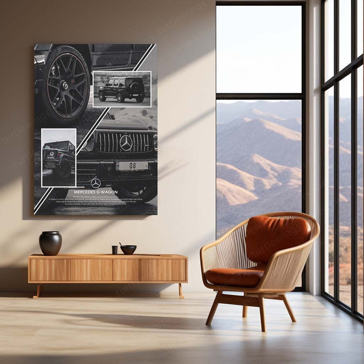 Luxe Adventure - Mercedes G-Wagon Metal Poster | SUV Wall Art | HD Quality