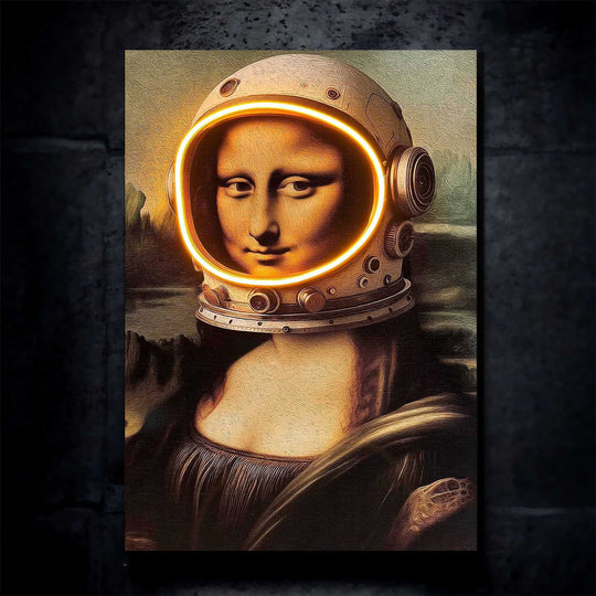 Gioconda Astronaut Neon LED Metal Frame - Futuristic Elegance Meets Outer Space