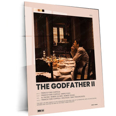 The Godfather Metal Poster | Classic Movie Wall Art | Vintage Mafia Aesthetic