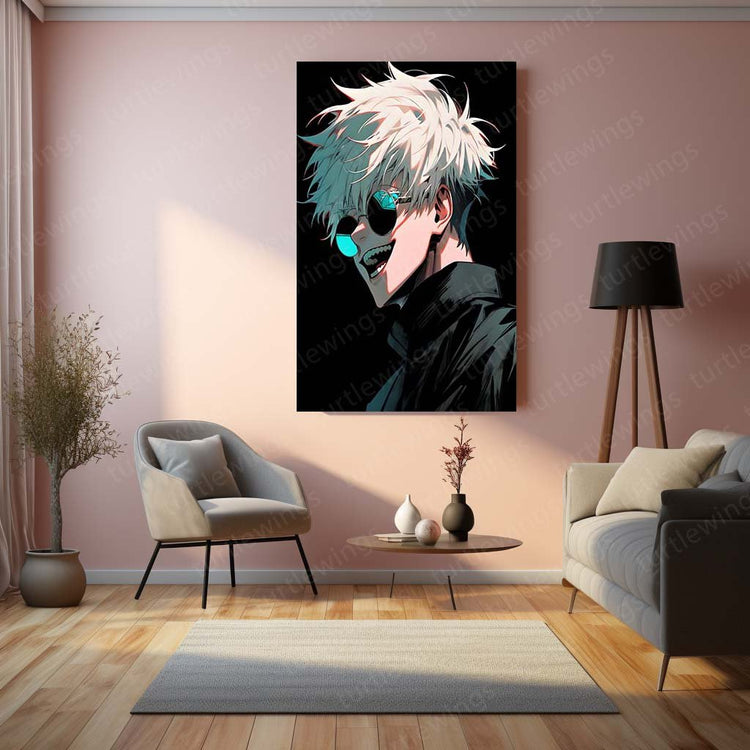 Domain Expansion - Satoru Gojo JJK Anime Metal Poster | Sorcery Wall Art | HD Quality 06