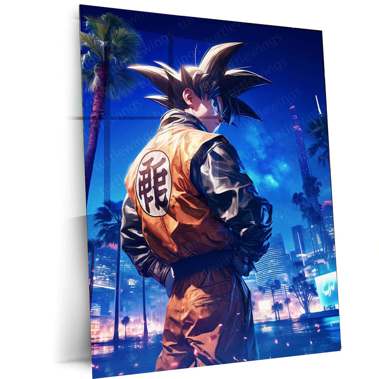 Goku GTA Theme Metal Poster - Dragon Ball Z