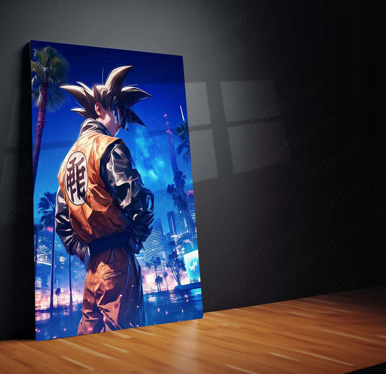 Goku GTA Theme Metal Poster - Dragon Ball Z