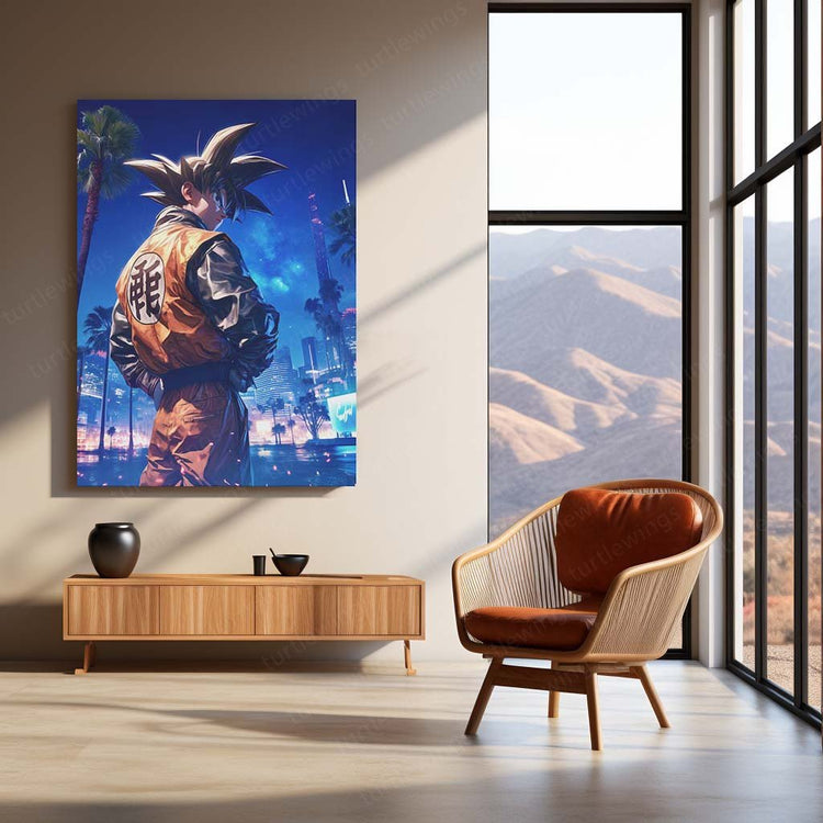 Goku GTA Theme Metal Poster - Dragon Ball Z