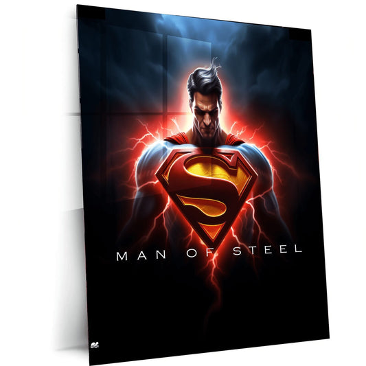 Turtlewings | Superman Metal Print | Superhero Wall Art | HD Quality