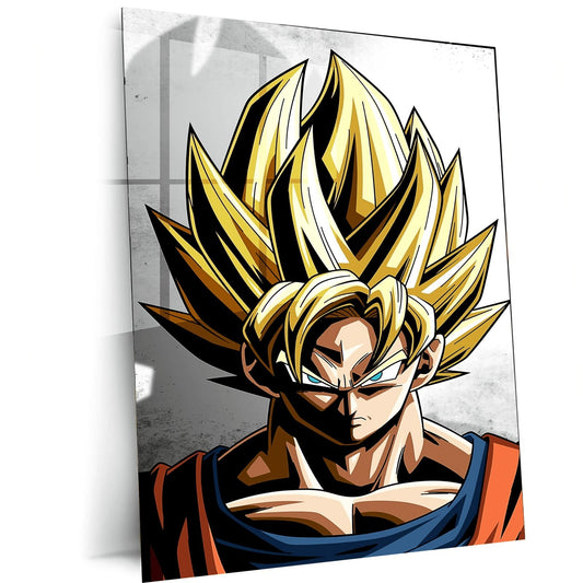 Turtlewings | Goku from DBZ Metal Print | Iconic Anime Wall Decor | HD Quality