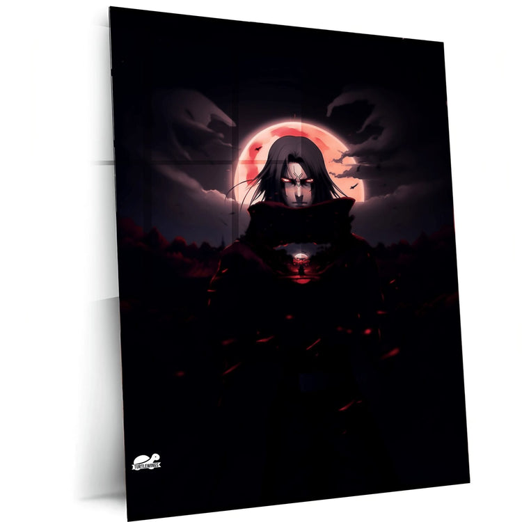 Turtlewings | Itachi Uchiha Metal Print | Anime Wall Art | HD Quality