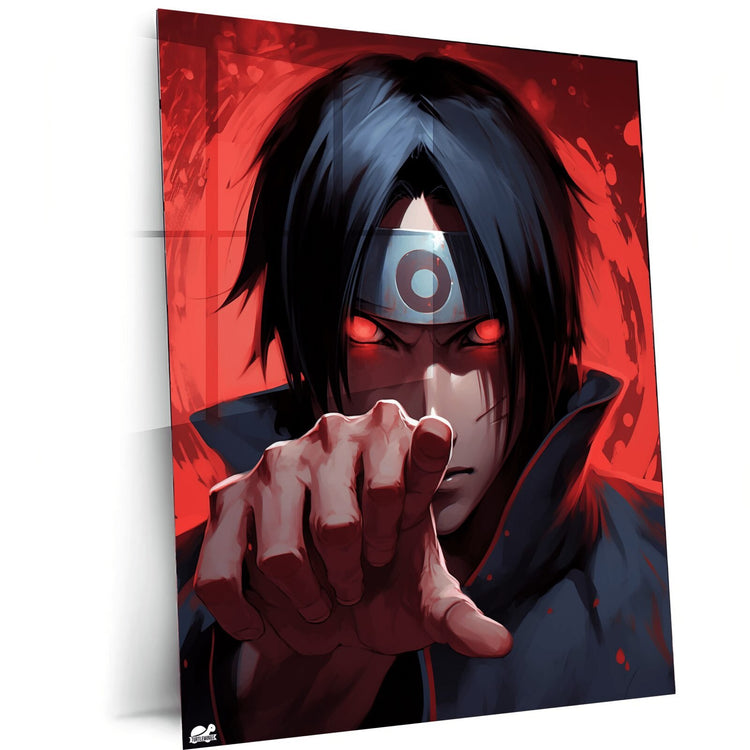 Turtlewings | Itachi Uchiha Metal Print | Anime Wall Art | HD Quality.