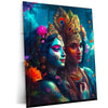 Turtlewings | Radha Krisna Metal Print | Spiritual Wall Art | HD Quality