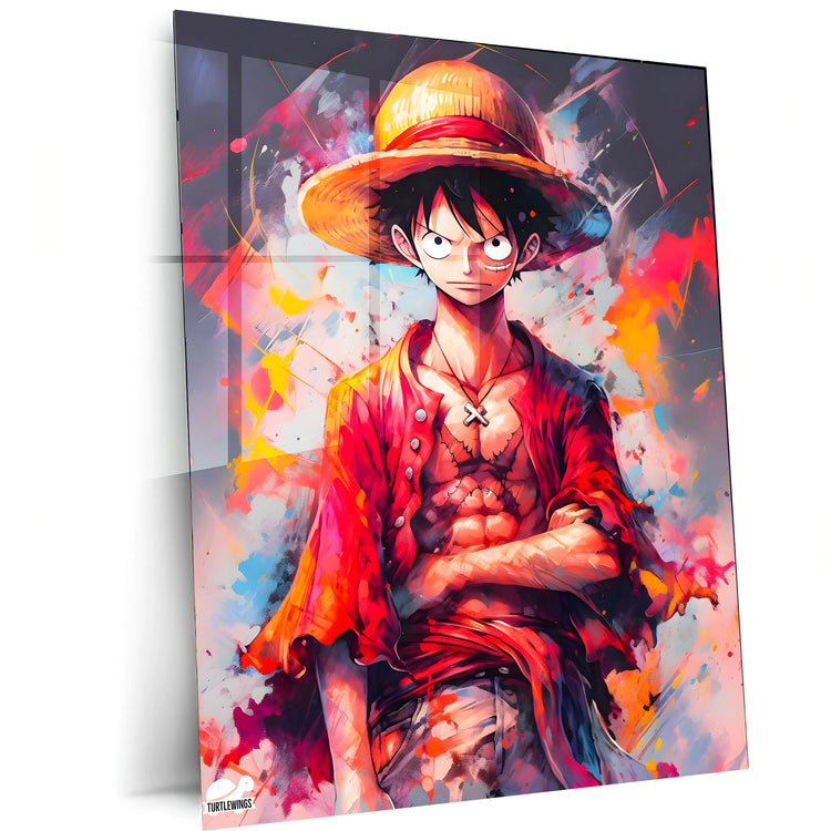 Luffy One Piece Metal Poster - TURTLEWINGS 