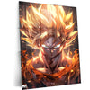 Goku Metal Poster | Dragon Ball Z Super Saiyan Wall Art