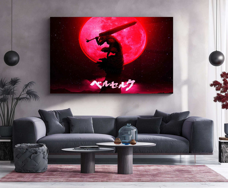 Guts Berserk Neon LED Metal Poster - TURTLEWINGS 