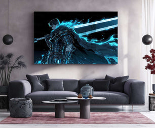 Guts Berserk Neon LED Metal Poster 2 - TURTLEWINGS 