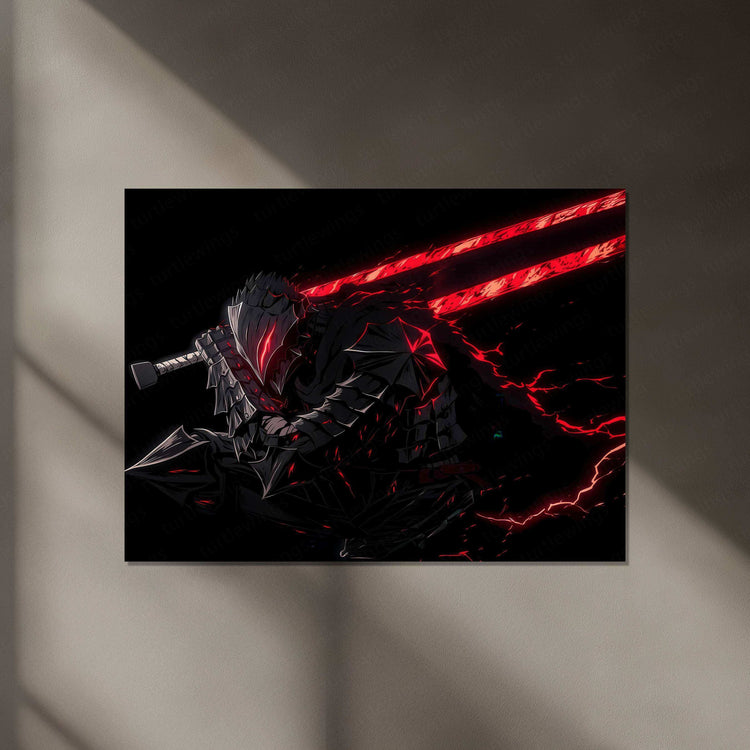 Guts Berserk Neon LED Metal Poster 4 - TURTLEWINGS 