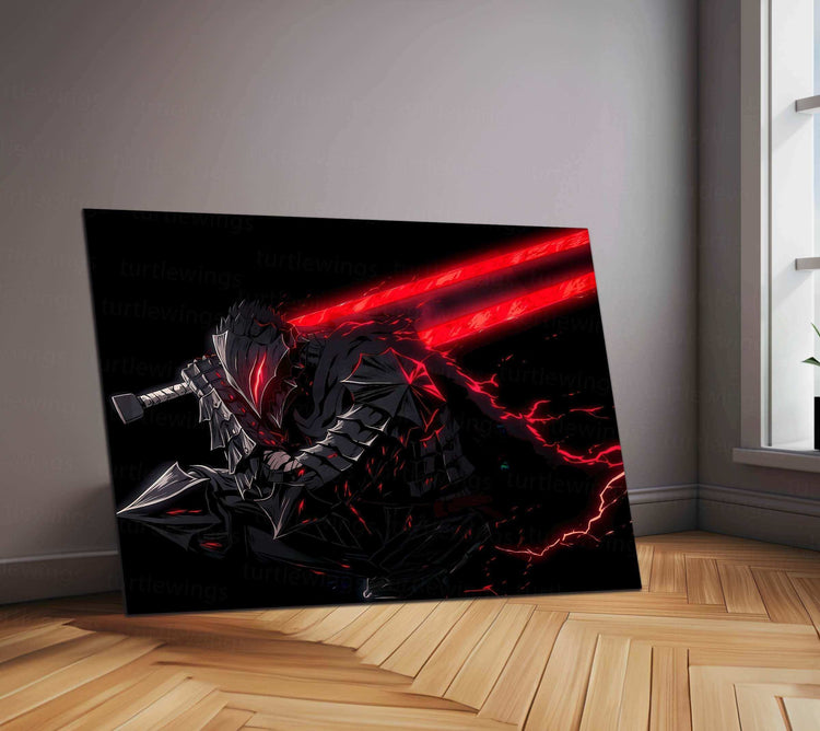 Guts Berserk Neon LED Metal Poster 4 - TURTLEWINGS 